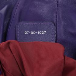 Pre Owned Christian Dior Purple Diorissimo Canvas Lovely Hobo