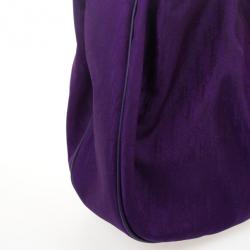 Pre Owned Christian Dior Purple Diorissimo Canvas Lovely Hobo