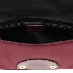 Pre Owned Dior Pink Sateen 'Maris Pearl' Embroidered Shoulder bag