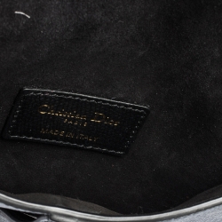 Pre Owned Dior Black Leather Saddle Belt Bag