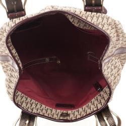 مملوكة مسبقًا Christian Dior Maroon Logo Hobo