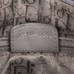 مملوكة مسبقًا Christian Dior Navy Blue Lady Dior Medium Patent Bag