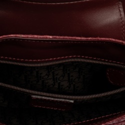 مملوكة مسبقًا Dior Burgundy Python and Leather Vintage Shoulder Bag