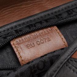 Pre Owned Dior Brown Leather Limited Edition Saddle Bag