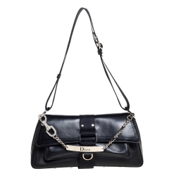 مملوكة مسبقًا حقيبة كتف ديور هاردكور كانفاس مقوى سوداء