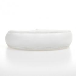 Pre Owned Christian Dior White Street Chic Hobo Handbag