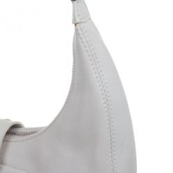 Pre Owned Christian Dior White Street Chic Hobo Handbag