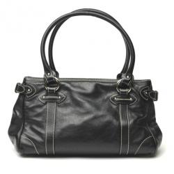 مملوكة مسبقًا Christian Dior Black Leather Satchel