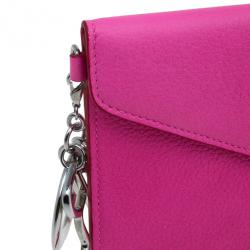 Pre Owned كلتش ديور ديوريسيمو تصميم ظرفي فوشيا