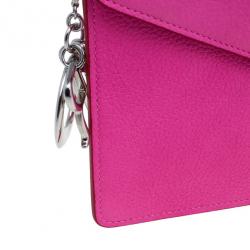 Pre Owned كلتش ديور ديوريسيمو تصميم ظرفي فوشيا