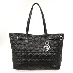 Pre Owned Christian Dior Black ‘Panarea’ Medium Tote