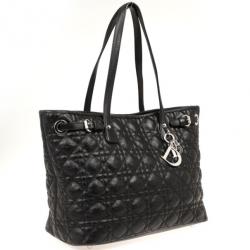 Pre Owned Christian Dior Black ‘Panarea’ Medium Tote