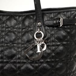Pre Owned Christian Dior Black ‘Panarea’ Medium Tote