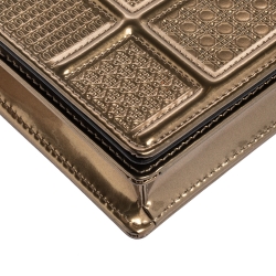 Pre Owned حقيبة كتف ديور ميني دي وراما جلد ميكرو كاناج  ذهبي ميتاليك