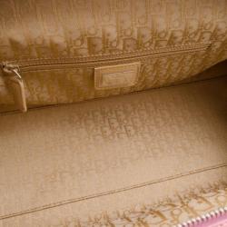 Pre Owned Dior Limited Edition Wicker Frame Bag with Raffia Flowers