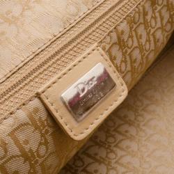 Pre Owned Dior Limited Edition Wicker Frame Bag with Raffia Flowers