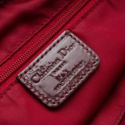 Pre Owned Christian Dior Brown Logo Hobo