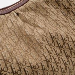 Pre Owned Christian Dior Brown Logo Hobo
