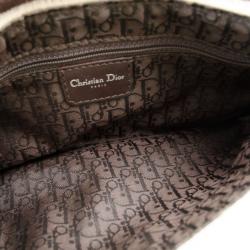 Pre Owned Christian Dior Fur Cow Print Shoulder Bag