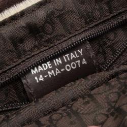 Pre Owned Christian Dior Fur Cow Print Shoulder Bag