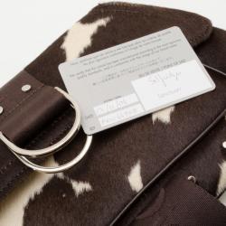 Pre Owned Christian Dior Fur Cow Print Shoulder Bag