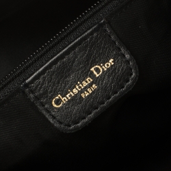 Pre Owned Dior Multicolor Fabric 1947 Montaigne Chris License Plate Saddle Bag