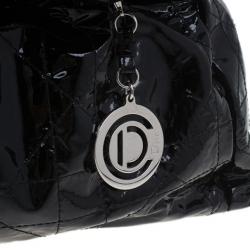 Pre Owned Dior Black Patent Medium Le Trente Hobo