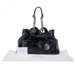 Pre Owned Dior Black Patent Medium Le Trente Hobo