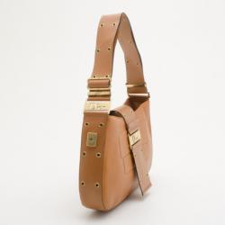 Pre Owned Christian Dior Tan Leather 'Street Chic' Hobo