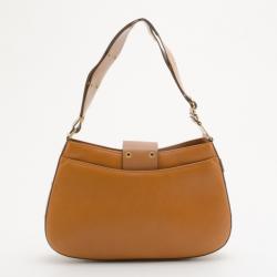 Pre Owned Christian Dior Tan Leather 'Street Chic' Hobo