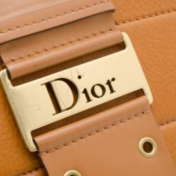 Pre Owned Christian Dior Tan Leather 'Street Chic' Hobo