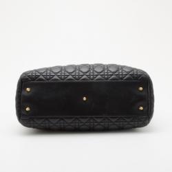 مملوكة مسبقًا Dior Black Lambskin Soft Shopper Tote