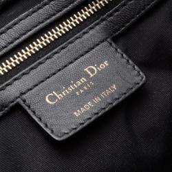 مملوكة مسبقًا Dior Black Lambskin Soft Shopper Tote