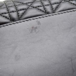 مملوكة مسبقًا Dior Black Lambskin Soft Shopper Tote