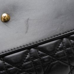 مملوكة مسبقًا Dior Black Lambskin Soft Shopper Tote