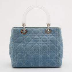مملوكة مسبقًا Christian Dior Denim Medium Lady Dior Tote 