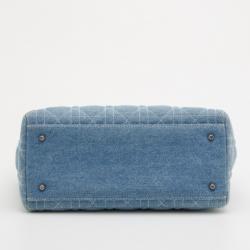 مملوكة مسبقًا Christian Dior Denim Medium Lady Dior Tote 