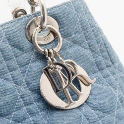 مملوكة مسبقًا Christian Dior Denim Medium Lady Dior Tote 