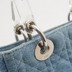 مملوكة مسبقًا Christian Dior Denim Medium Lady Dior Tote 
