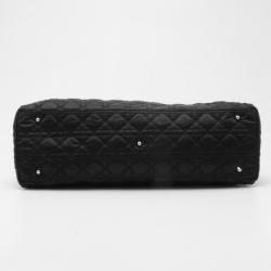 Pre Owned Dior Quilted Satin Cannage Charming Lock Satchel