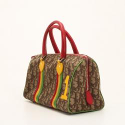 Pre Owned Dior 'Rasta' Collection Boston Bag