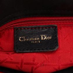 Pre Owned Dior Black Leather Mini Lady Dior Bag