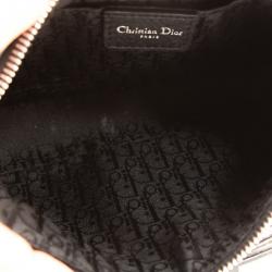 Pre Owned Dior Black Leather Pochette Shoulder Bag