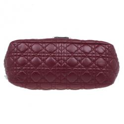 مم�لوكة مسبقًا Dior Maroon Soft Leather Medium Miss Dior Chain Shoulder Bag