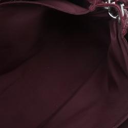 مملوكة مسبقًا Dior Maroon Soft Leather Medium Miss Dior Chain Shoulder Bag