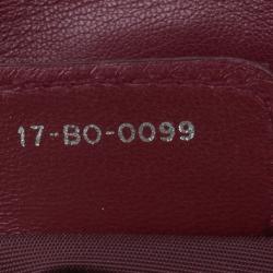 مملوكة مسبقًا Dior Maroon Soft Leather Medium Miss Dior Chain Shoulder Bag