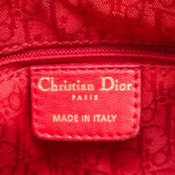 Dior Medium Red Leather Lady Dior