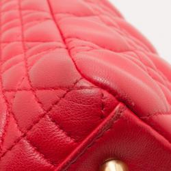 Dior Medium Red Leather Lady Dior