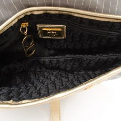Pre Owned Dior Grey Sequins Limited Edition Saddle Bag