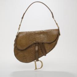 Pre Owned Dior Python Saddle Bag